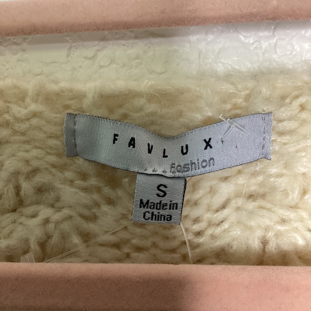 FAVLUX FASHION SIZE S IVORY CREAM KNIT‎ SWEATER BOBBLE HEARTS BOHO VALENTINES - Picture 5 of 10
